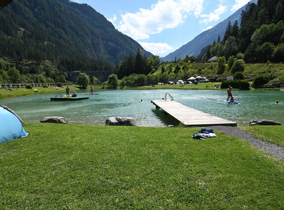 Der Via Claudiasee Eigener Badesee für Campinggäste 